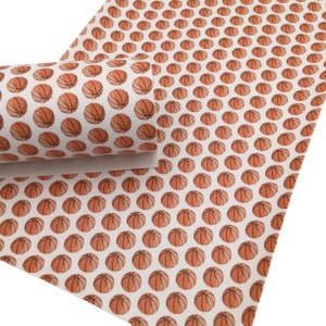 Basketball Faux Leather Sheet