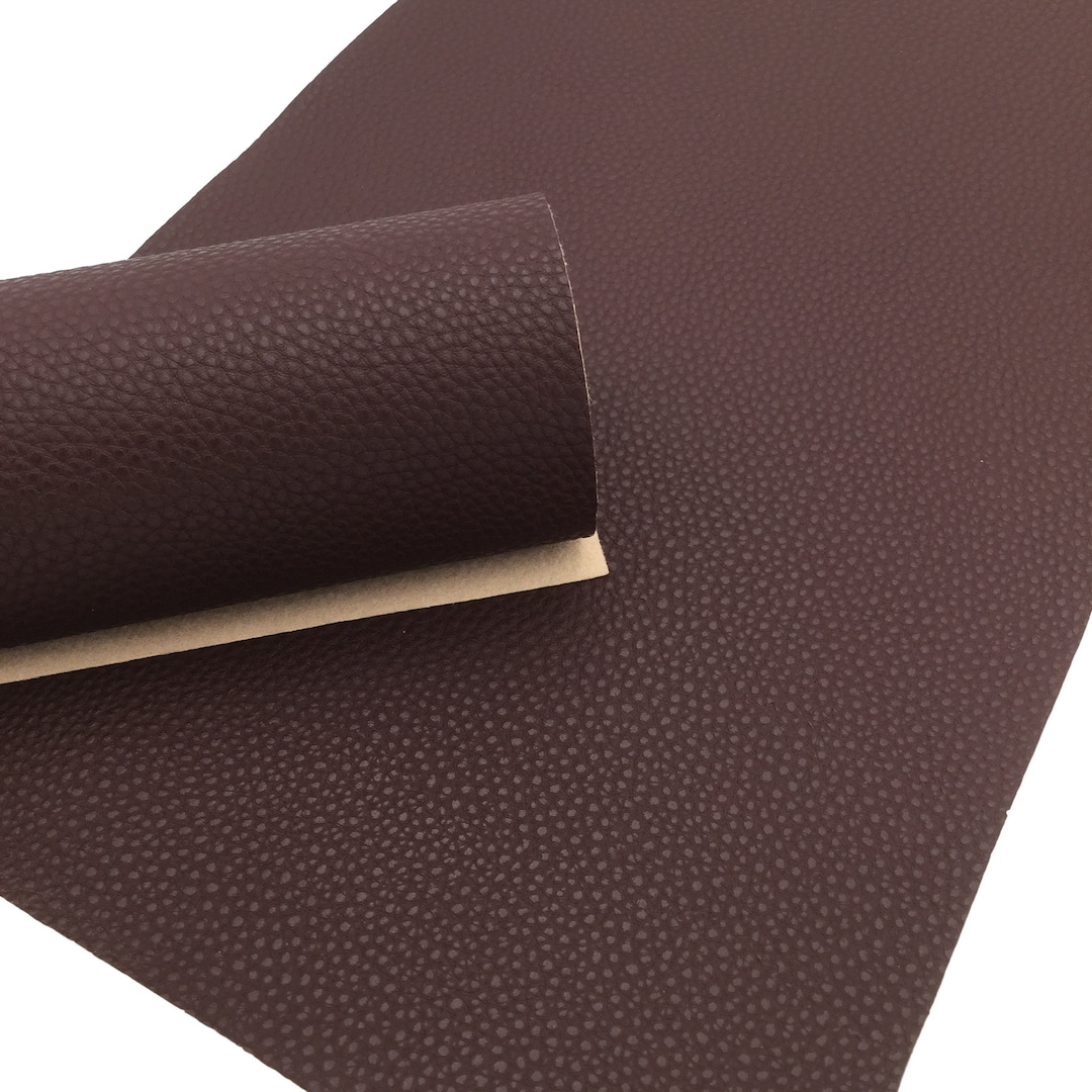 DARK BROWN TEXTURED Faux Leather Sheets, Brown Leather, Leather for