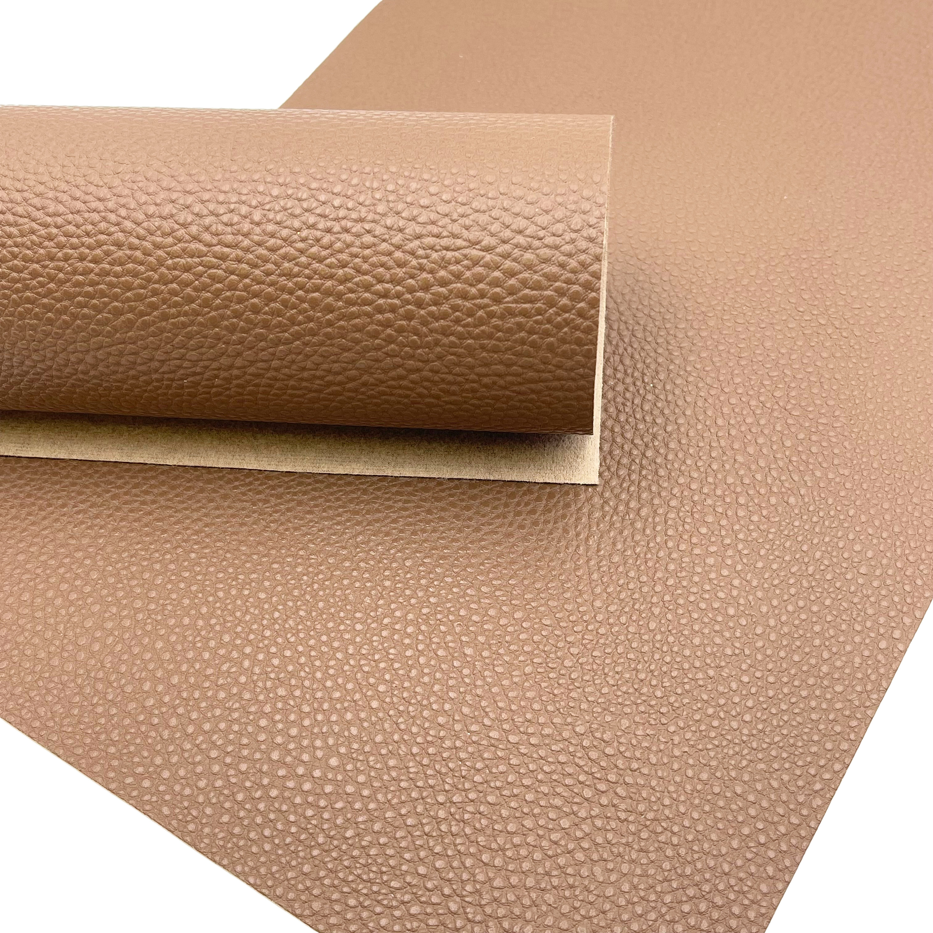 MEISTER SHEET【LEATHER】【箔】BROWN Fudge Brown Faux Leather Sheet - Etsy