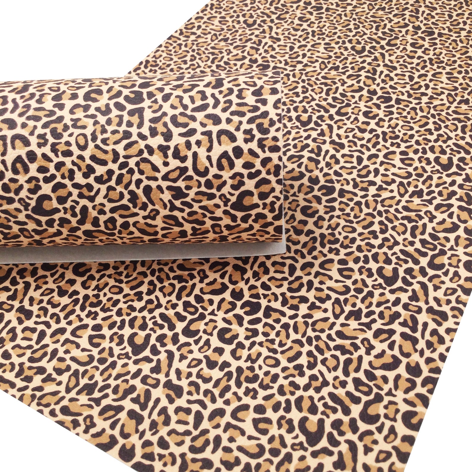 LEOPARD PRINT TEXTURED Faux Leather Sheet Faux Leather | Etsy