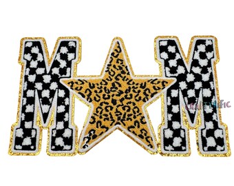Mom Patch, Mother's Day Patch, Mama Patch, Large Patches, Iron On Patch, T-Shirt patch, Heat Transfer Patch