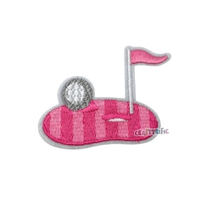 Preppy Pink Golf Patch