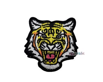 Tiger Patch, Trucker Hat Patches, Mascot Patch, Preppy Patch, Girly Patch, Embroidery Patch, Iron on Patch