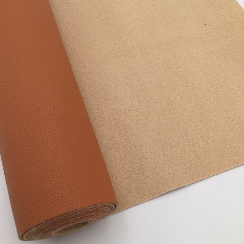 TOFFEE BROWN Textured Leather Roll Leather for Earrings and Hair Bows 8x54 Leather Roll