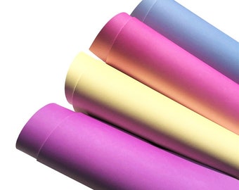 Color Change Faux Leather Sheets, Faux Leather for Hair Bows and Crafts, UV Reactive, 6 Colors Available