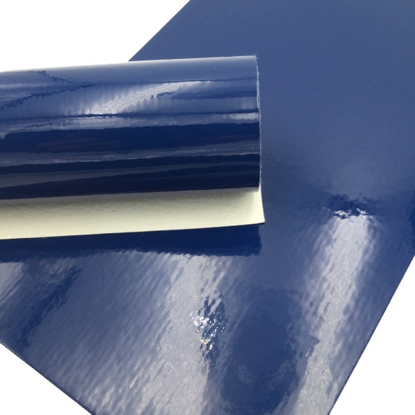 ROYAL BLUE PATENT Faux Leather Sheets, Leather for Earrings and Hair bows - 0282