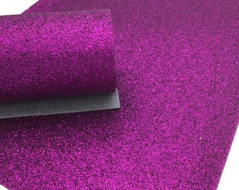 PURPLE Fine Glitter Faux Leather Sheet, Glitter Sheets, Faux Leather Sheets, Leather for Earrings, Hair Bow Material 486B