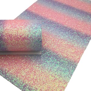 COTTON CANDY Chunky Glitter Canvas Sheets, Chunky Material Canvas, Glitter Fabric Sheet, Material for Bows