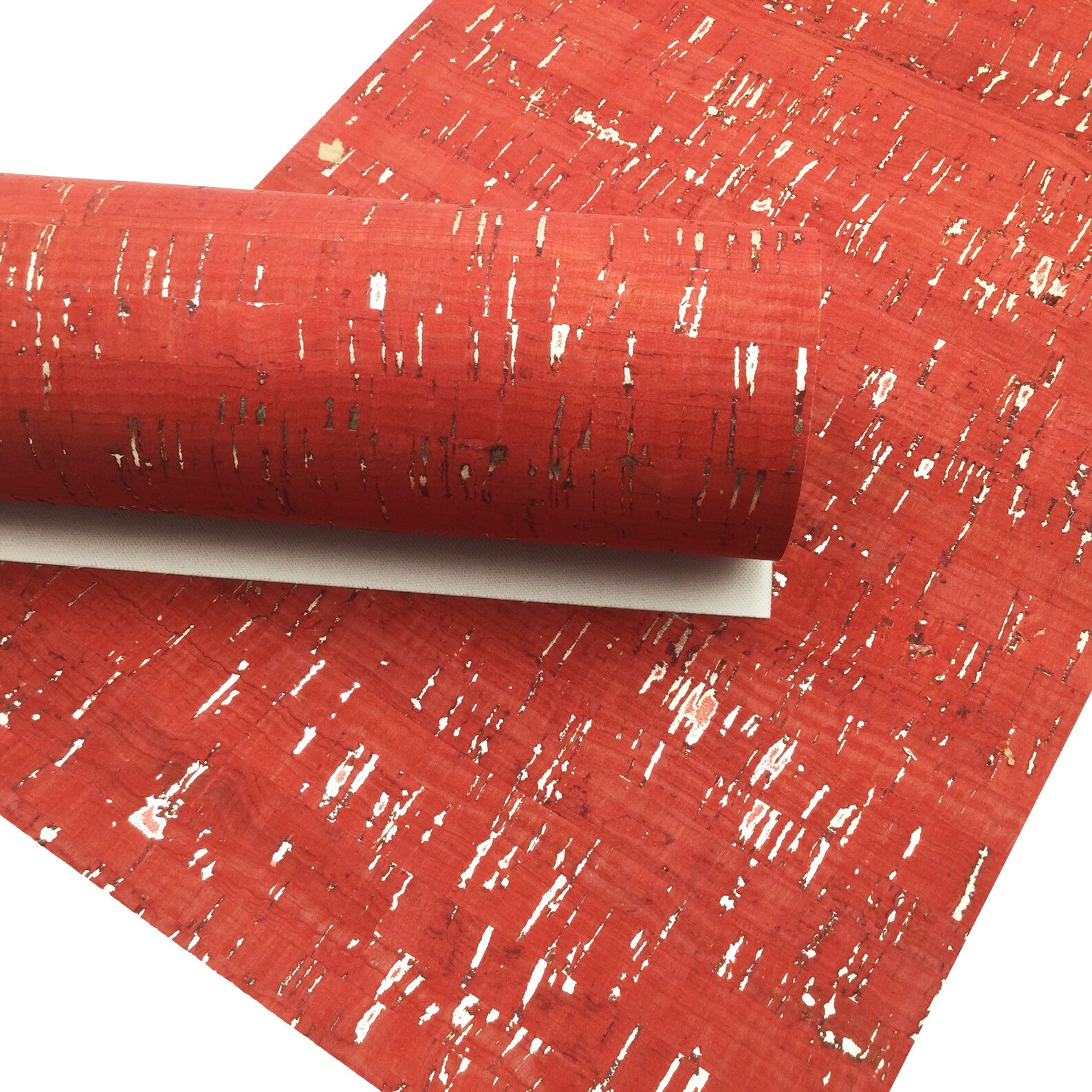 RED Cork Fabric Sheet .80mm Thick Cork Sheet Cork Fabric Etsy