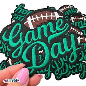 Football Patch, Game Day Patch, Football Mama Patch, Trucker Hat Patches, Embroidery Patch, Iron on Patch, Patch for Hat