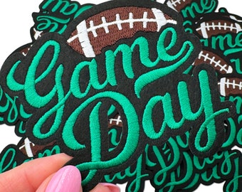 Football Patch, Game Day Patch, Football Mama Patch, Trucker Hat Patches, Embroidery Patch, Iron on Patch, Patch for Hat