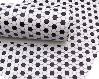 Soccer Custom Print Faux Leather Sheet