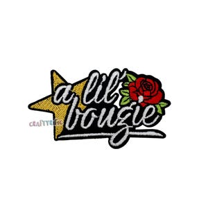 A Lil Bougie Patch, Trucker Hat Patches, Funny Patch, Preppy Patch, Girly Patch, Embroidery Patch, Iron on Patch