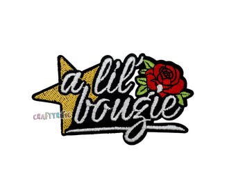 A Lil Bougie Patch, Trucker Hat Patches, Funny Patch, Preppy Patch, Girly Patch, Embroidery Patch, Iron on Patch