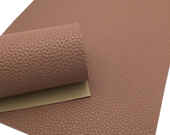 DARK OAK Faux Leather Sheet, Brown PU Leather, Vegan Leather - 0023
