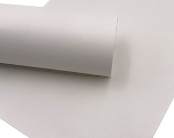 Bone White Smooth Faux Leather Sheet