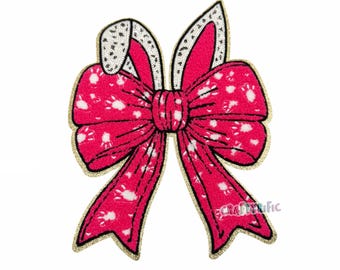 Bunny Ears Chenille Patch, Easter Patch, Large Patches, Iron On Patch, T-Shirt patch, Heat Transfer Patch
