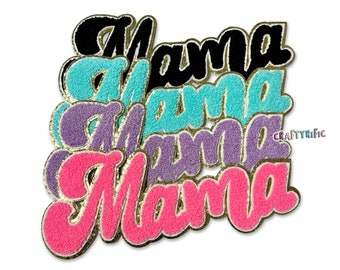 Mama Chenille Iron On Patch