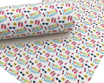 Pool Party Textured Faux Leather Sheets