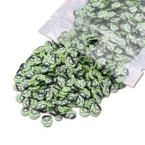 Franky Monster Polymer Clay Slices, Halloween Polymer Clay Slices, Fake Sprinkles, Jimmies, Clay Slices for Nails, Resin Crafts and Slime