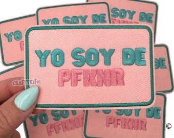 Puerto Rico Patch, Trucker Hat Patches, Yo Soy de PFKNR Patch, Preppy Patch, Girly Patch, Embroidery Patch, Iron on Patch