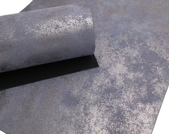 GRAY Oil Slick Faux Leather, PU Leather Sheets, Fabric Sheets, Leather for Earrings