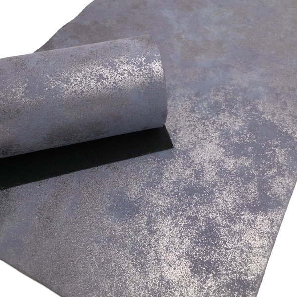 GRAY Oil Slick Faux Leather, PU Leather Sheets, Fabric Sheets, Leather for Earrings