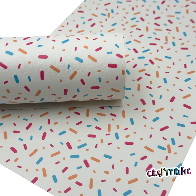 Sprinkles Faux Leather Sheets, Custom Faux Leather, Leather Sheets, Pvc ...