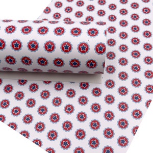 4th of July Custom Print Faux Leather Sheet