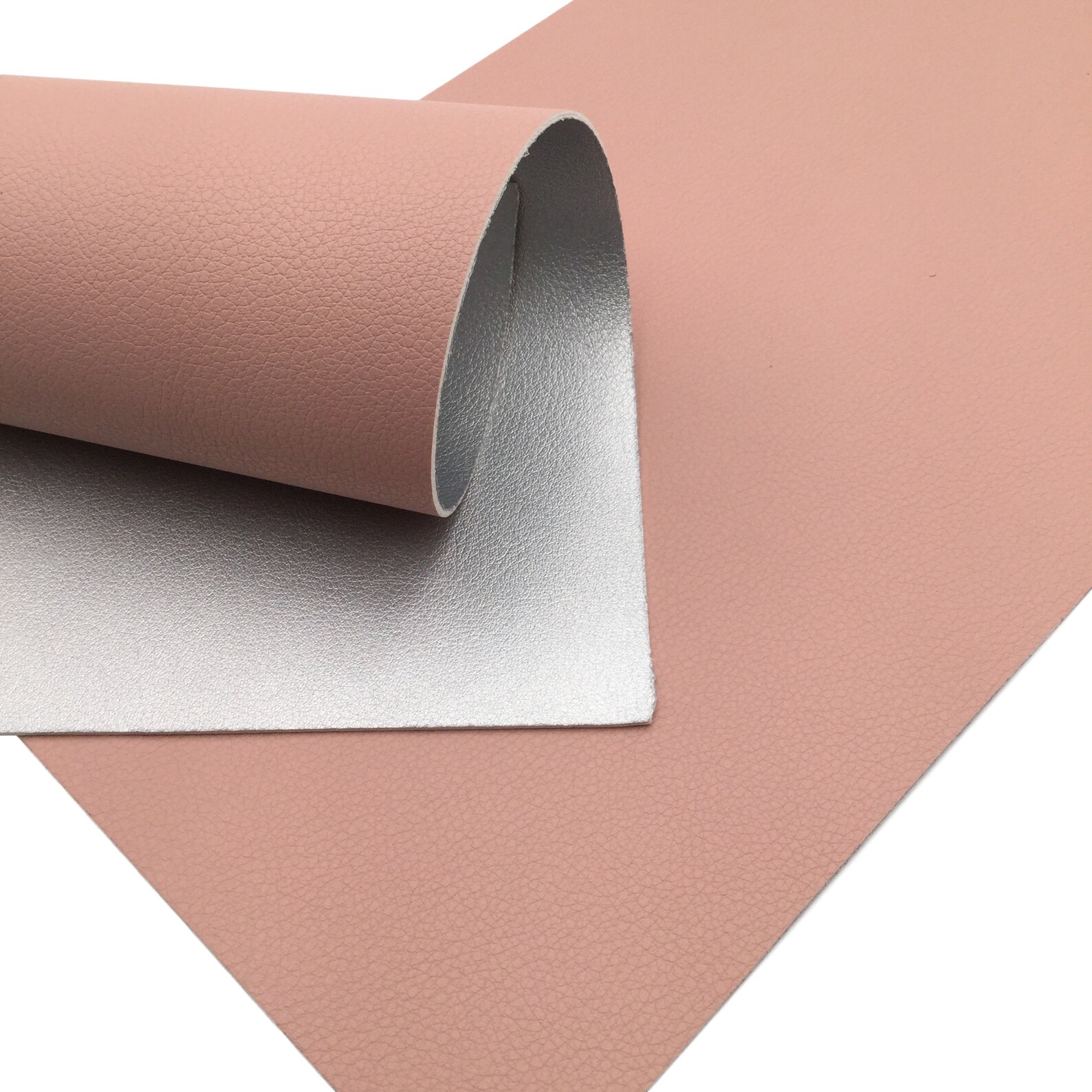 PINK/SILVER Double Sided Faux Leather Leather Sheets Leather Etsy