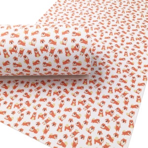 POMERANIAN DOG Textured Faux Leather Sheets, Leather Sheets, Exclusive Design, Leather for Earrings