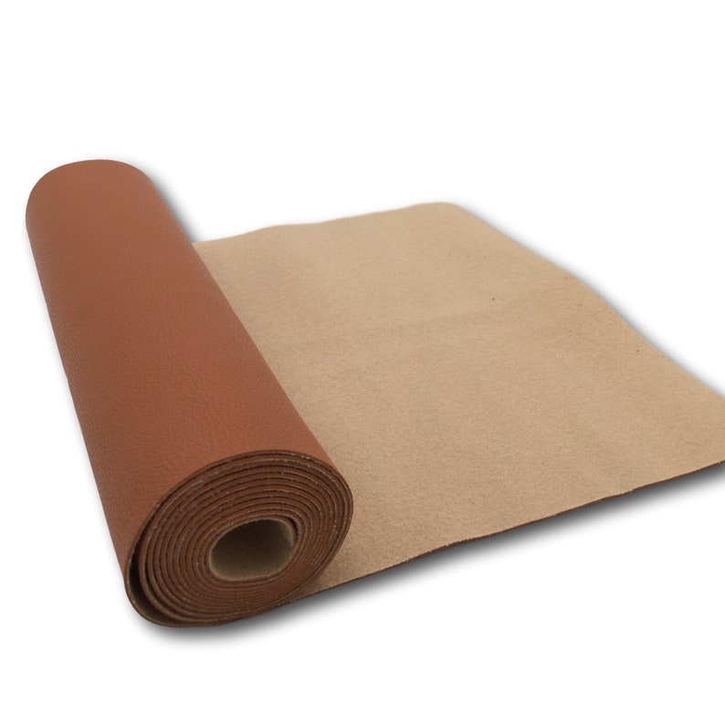 TOFFEE BROWN Textured Leather Roll Leather for Earrings and Hair Bows 8x54 Leather Roll