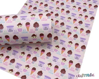Ice Cream Shoppe Premium Faux Leather Sheets