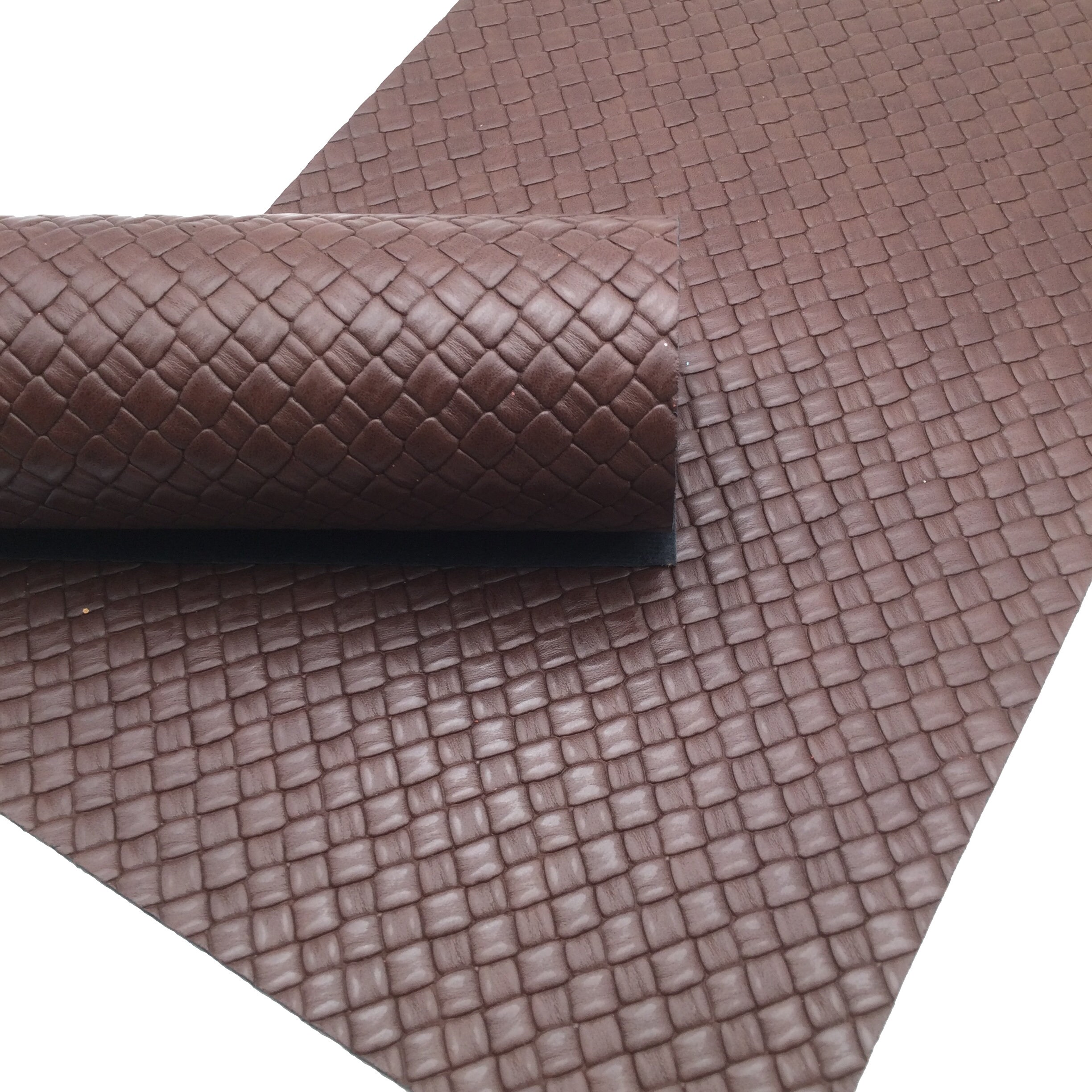 BROWN EMBOSSED Faux Leather Sheet Faux Leather Textured Etsy