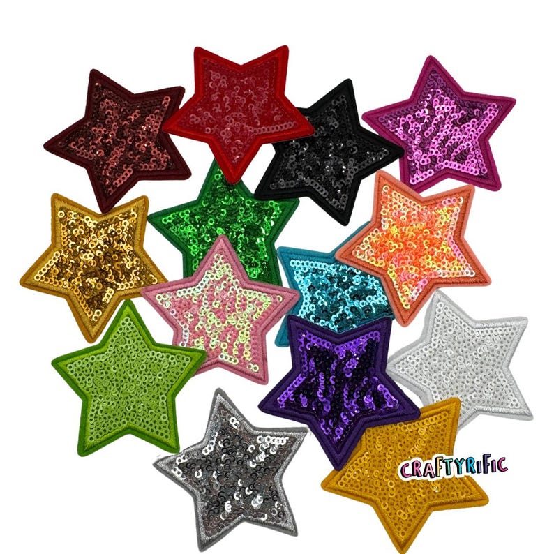 Star Patch, Sequin Star Patch, 3