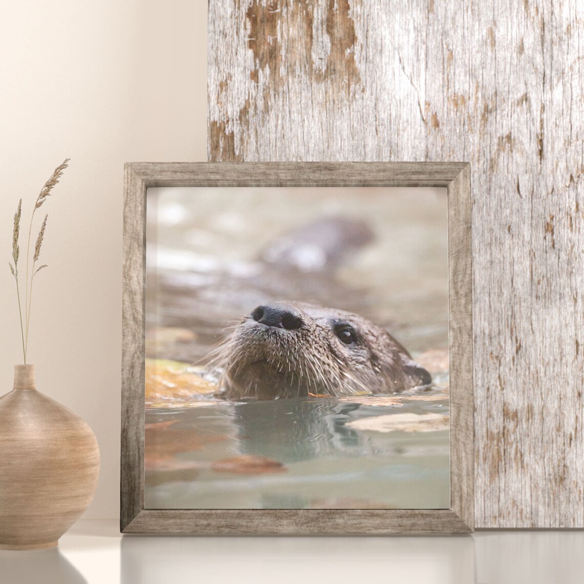 Otter Wall Art / Nature Photography Print / Digital Photography