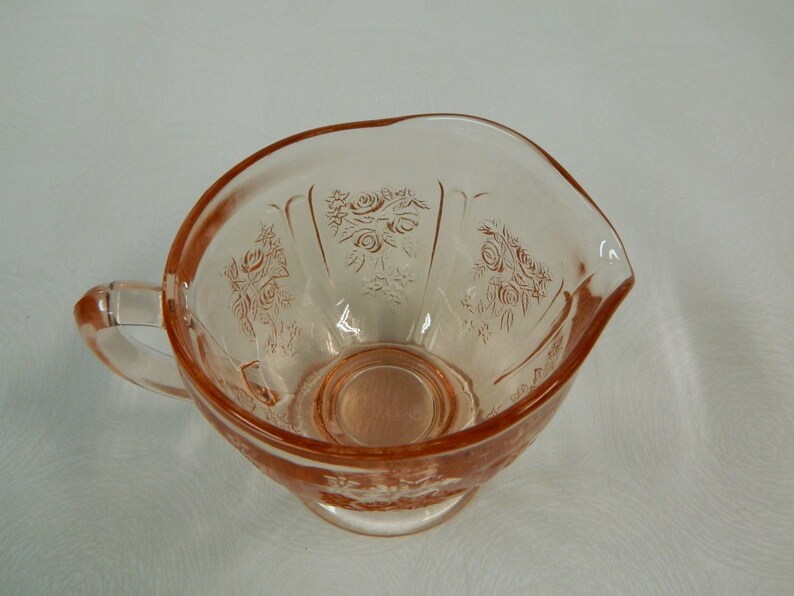 Vintage Pink Depression Glass sharon Cabbage Rose Etsy