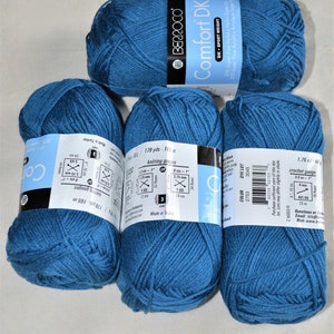 Berroco Comfort DK Yarn, DK Yarn, Blue  color yarn, Vegan Yarn.