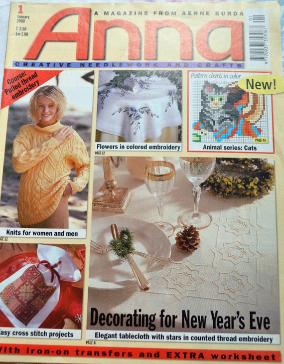 Burda Anna Magazine Knitting Patterns Crochet Magazine Crafts Magazine Anna Creative Needlework and Crafts Magazine Knitting Magazine