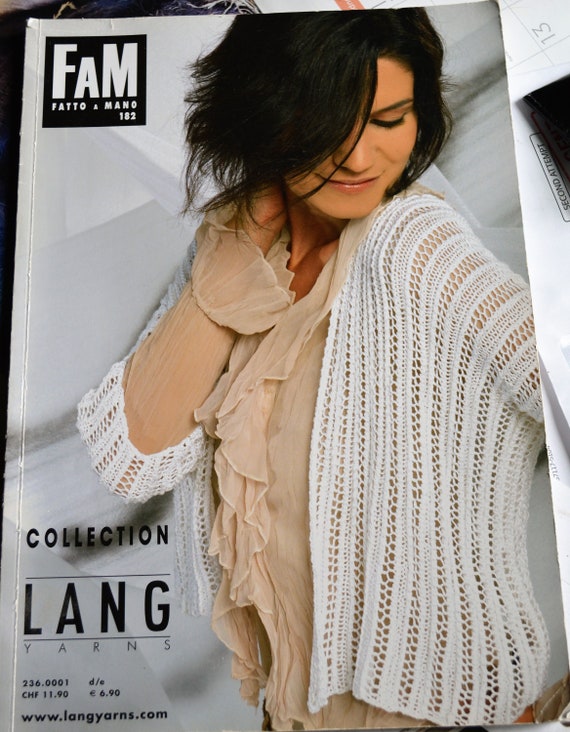 Lang Yarns Fatto A Mano Collection Pattern Book 182 Knitting Book Knitting Patterns Vest And Cardigan Pattern Lang Yarns Fatto A Mano Collection Pattern Book 182 Knitting Book Knitting Patterns Vest And Cardigan Pattern