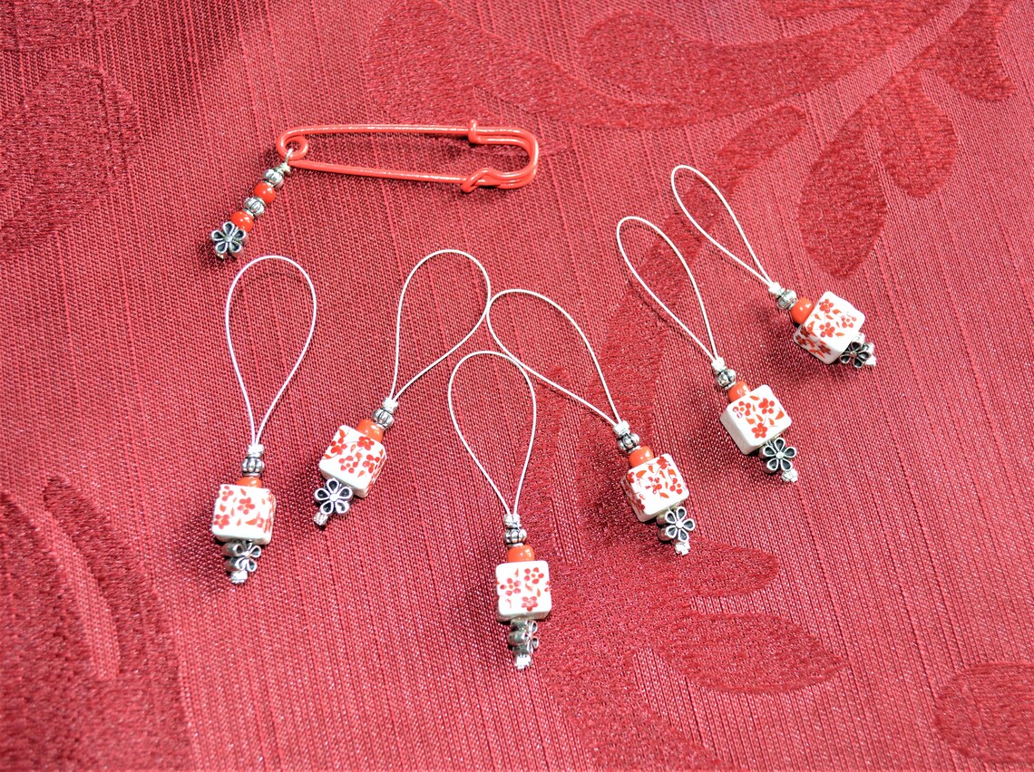 Stitch Markers Knitting Stitch Markers Knitting Tool Hand Etsy
