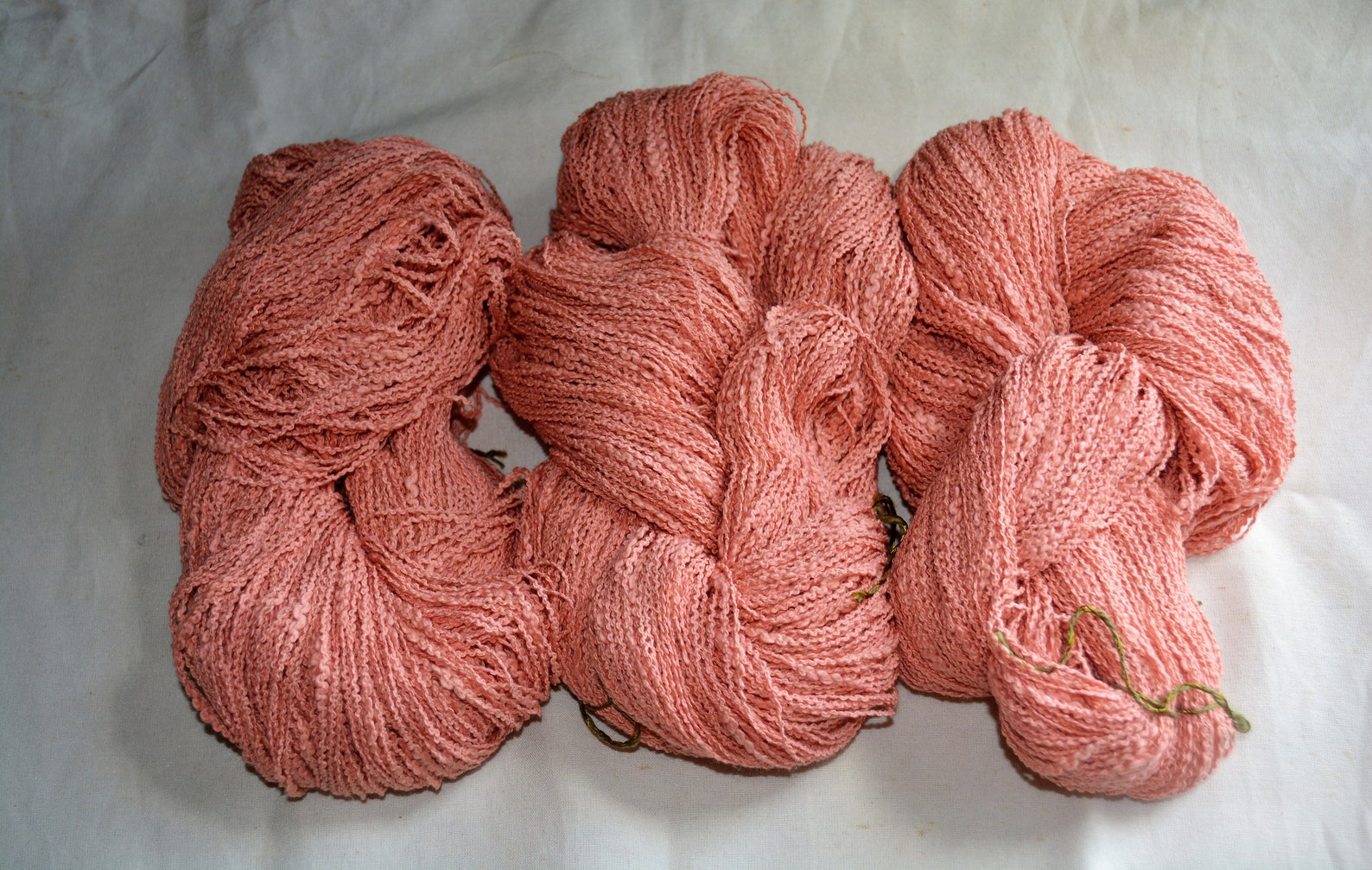 Cotton Boucle Yarn Salmon Color Yarn Cotton Yarn Etsy