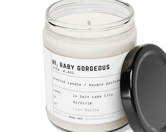 RHOSLC Hi Baby Gorgeous, Lisa Barlow, Bravo, Real Housewives, Scented Soy Candle, 9oz