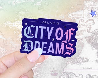 Throne of Glass Sticker, Kindle Sticker, Romantasy, ACOTAR, Book Lover, Bookish. Holographic, Velaris, City of Dreams, SJM, Night Court