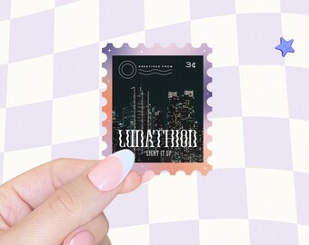 Velaris, Crescent City, Throne of Glass, Terrasen, Lunathion, Kindle Sticker, Bookish Sticker, ACOTAR Sticker, Holographic, Prythian, Stamp