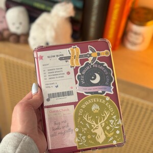 Holographic Slow Burn Receipt, Romantasy, Emily Henry, Smut, Kindle Sticker, y2k, Bookish, ACOTAR, TOG, fourth wing, enemies lovers, booktok bild 3