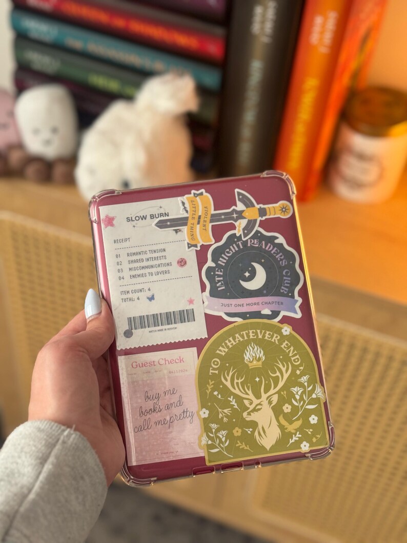 Holographic Slow Burn Receipt, Romantasy, Emily Henry, Smut, Kindle Sticker, y2k, Bookish, ACOTAR, TOG, fourth wing, enemies lovers, booktok bild 3