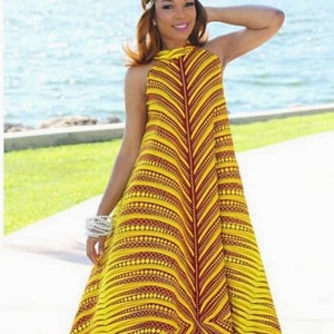 Maxi African dress ,Dashiki Dress, African women's dress, handmade dashiki dress, African women clothing