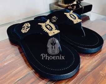 Ahenema Slippers, African Slippers, Slippers, Cross Slippers, African Wedding Slippers, Traditional Slippers, Royal Slippers