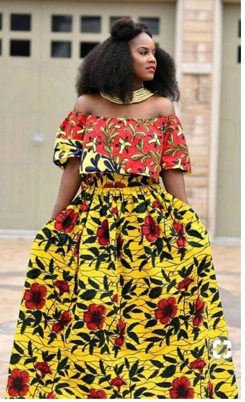 African women clothing Ankara dress bespoke dashiki dress Dashiki prom dress African women/'s dress